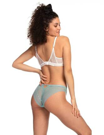 Figi Damskie L-1488 MB  A'2  Lama koralowy mietowy