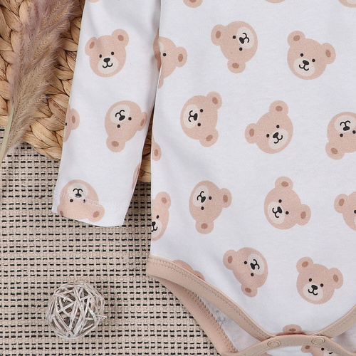 Body z bawełny organicznej Sweet Bears Nini druk