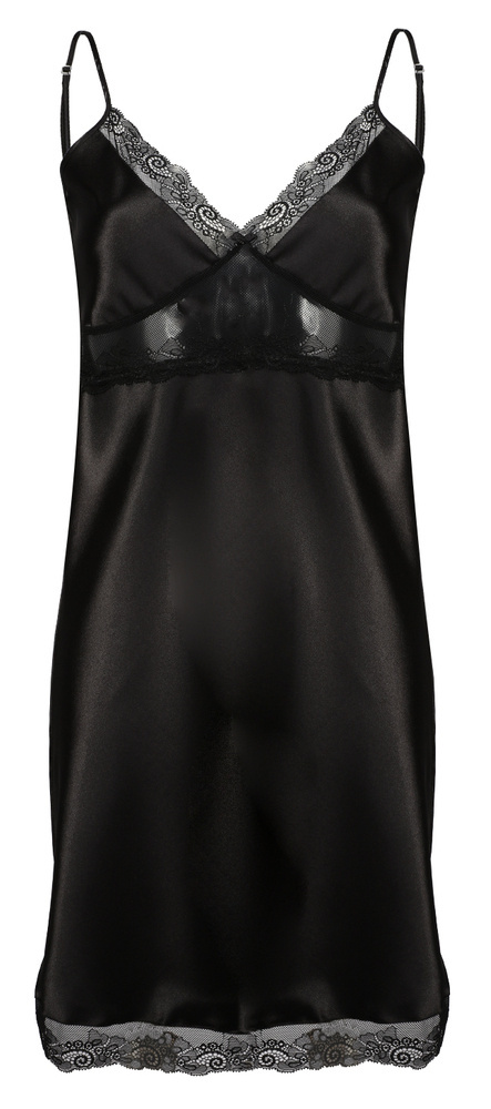 Ida Halka satynowa koszulka damska DKaren - czarna