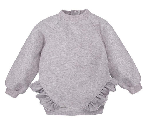 Bluza dresowa "SIMPLY COMFY" Ewa Klucze- szary melanż 