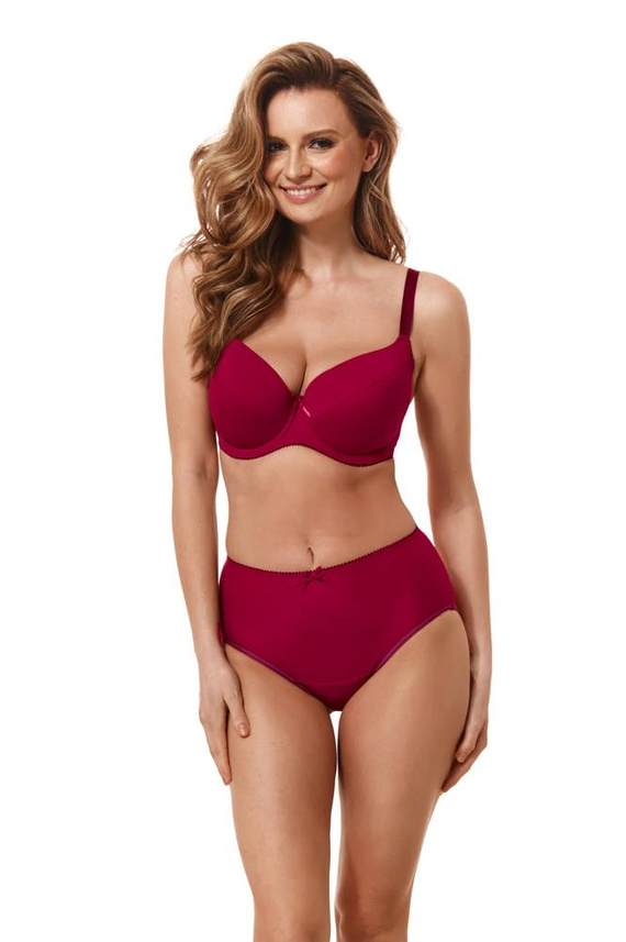 052 Biustonosz usztywniany Kostar - bordowy