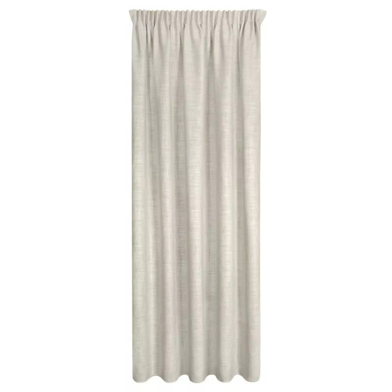 Zasłona na taśmie Rosi Eurofirany ciemny beżowy