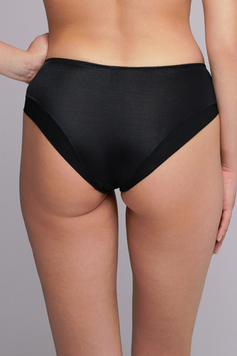 Klasyczne figi Ava 2256 black– miękka mikrofibra, delikatna koronka, wygoda każdego dnia