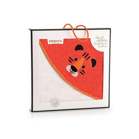Niemowlęce okrycie kąpielowe Tygrysek Alabaster Zwoltex pomarańczowy