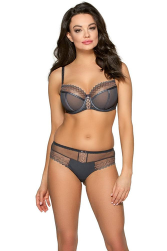 Półusztywniany Biustonosz 2016 Maxi  Ava - grafitowy