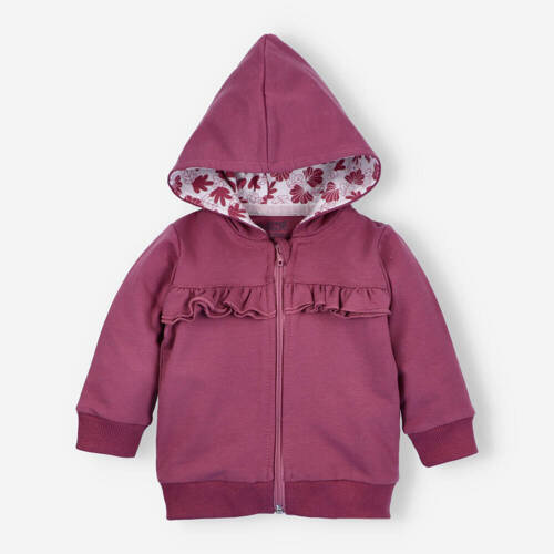 Bluza dresowa z bawełny organicznej Wesoła Panda Nini fioletowy