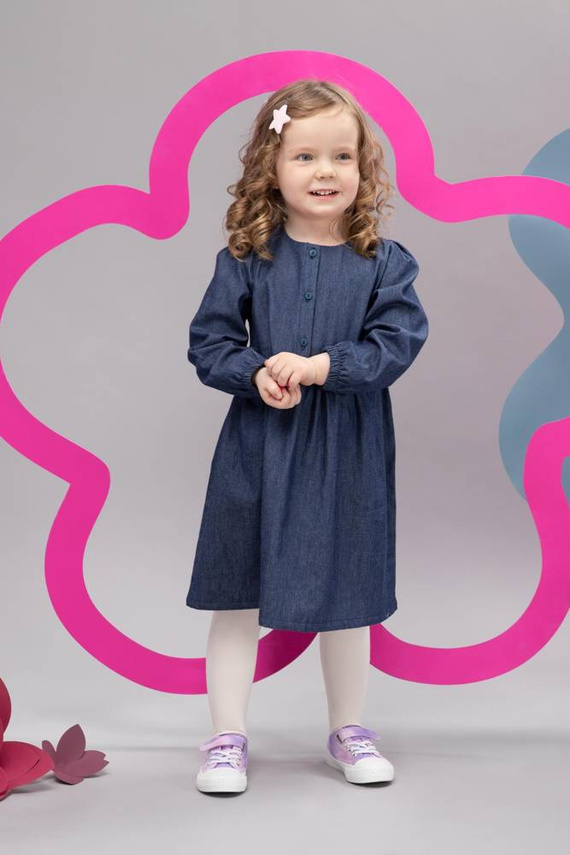 Sukienka dziewczęca Romantic Pinokio - jeans