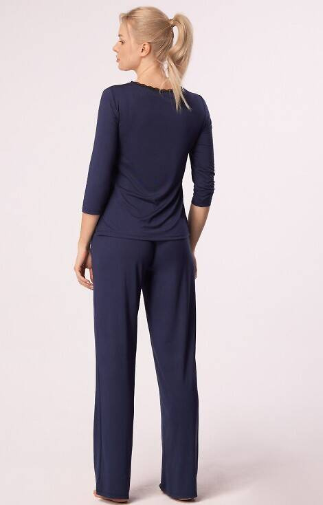 Margot Mix&Match Spodnie piżamowe Nipplex - granatowy
