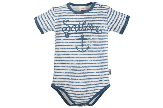 Body z krótkim rękawem "BLUE SEA" Makoma paski