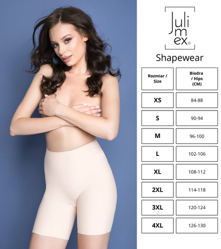 574 Slim All Day Bermudy Figi modelujące Julimex-naturalne