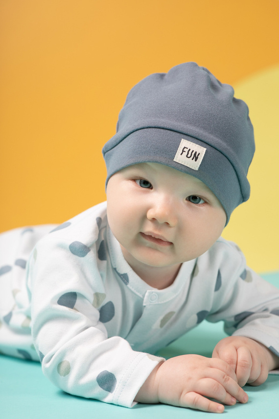 Czapka z naszywką Fun Time Pinokio - niebieski