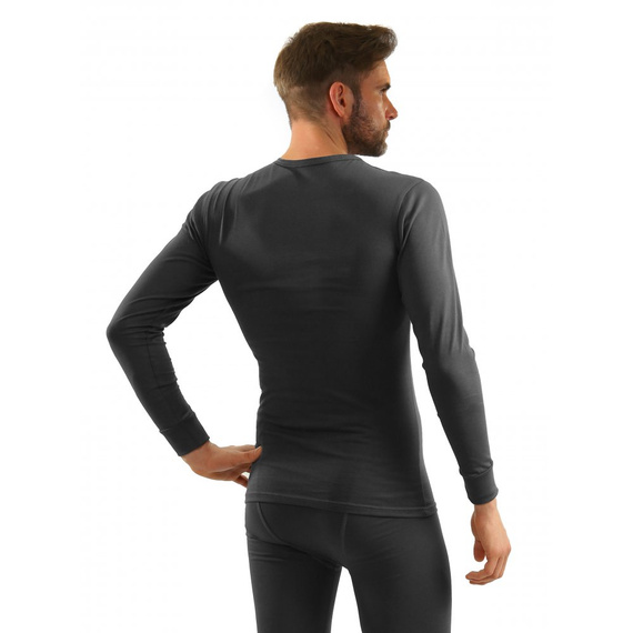 123 Koszulka z długim rękawem Sesto Senso- grafitowy