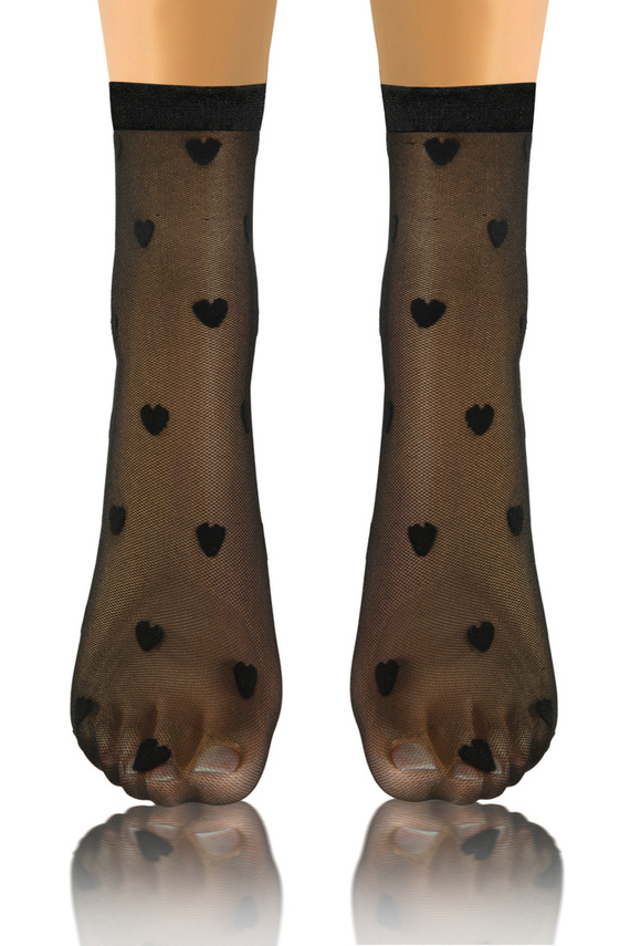 Skarpetki damskie Sesto Senso wzór 04 serca