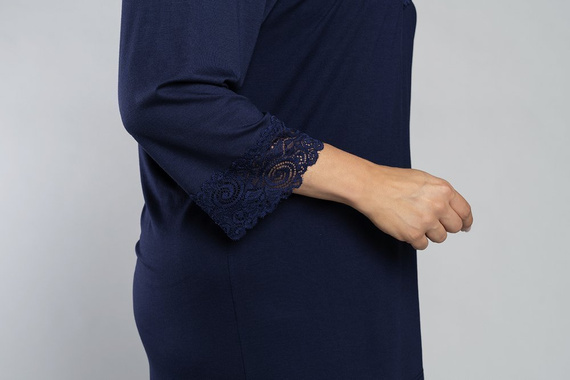 Piżama 3/4 rękaw, 3/4 spodnie Izyda Italian Fashion - granat