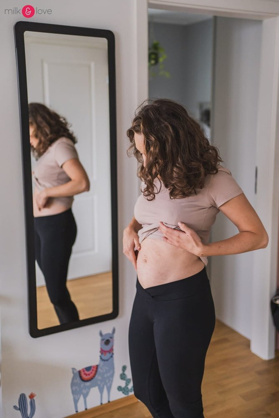 Długie legginsy ciążowe Milk&Love czarne