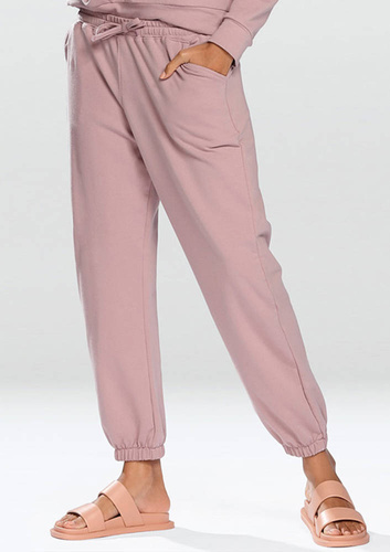 Spodnie dresowe Wenezja Dkaren pudrowy róż