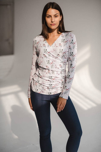 Bluzka do karmienia i ciążowa Milk Bar Milk&Love w magnolie