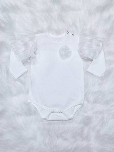 Body z długim rękawem Carmen Bambarillo ecru