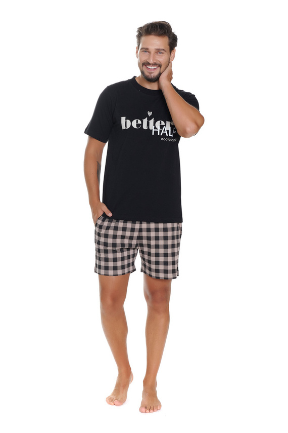PMB.5342 Piżama Męska Doctor Nap - black