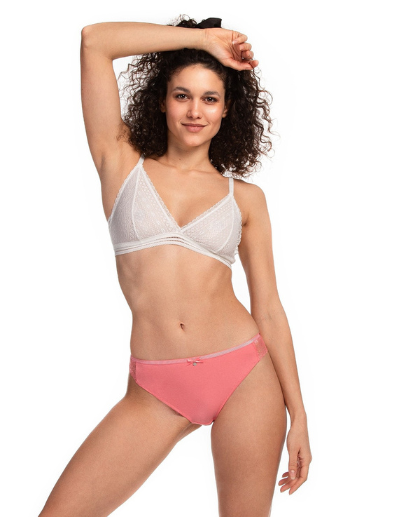 Figi Damskie L-1488 MB A'2 Lama koralowy mietowy