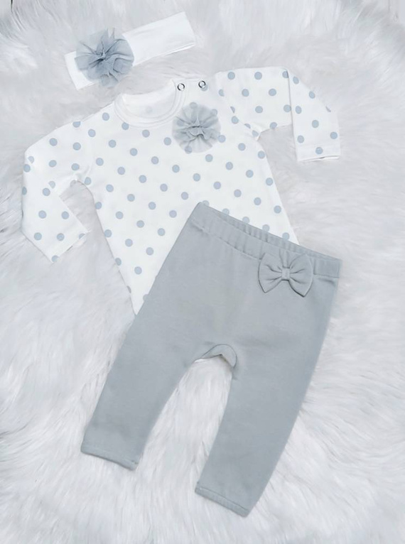 Spodnie niemowlęce Tosia Bambarillo szary