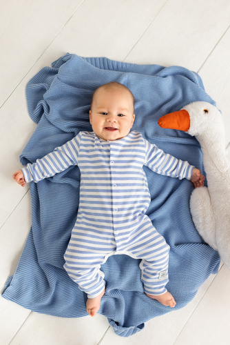 Pajac bez stópek "Greco" Makoma niebieski 