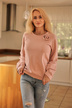 bluza - różowy