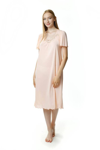 Koszula nocna damska 4112 Beatriz Mewa łososiowy