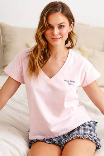 Piżama Damska 5140 Doctor Nap - sweet pink