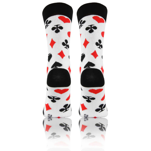 Talia Kart Skarpety długie finest cotton dwie różne Sesto Senso biały