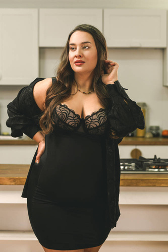 222 Shapewear Halka modelująca pod biust Julimex - czarny