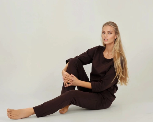 Piżama damska Bonjour Momenti Per Me espresso