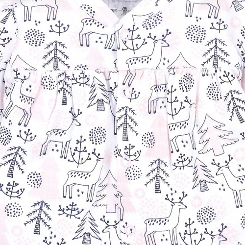 Kaftanik niemowlęcy z bawełny organicznej Jelonki Nini druk