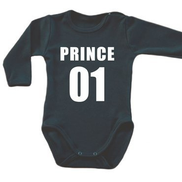 "Prince książę 01" body długi rękaw Moocha czarny