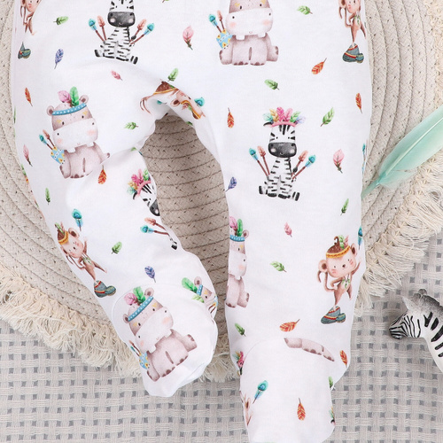 Półśpiochy niemowlęce Happy Animals Nini z bawełny organicznej – ekologiczne, bezpieczne, komfortowe