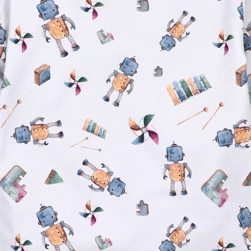 Bluzka chłopięca z długim rękawem I love Colors - robot