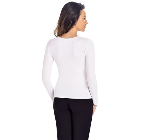 Bluzka damska bambusowa Aria Teyli - biały