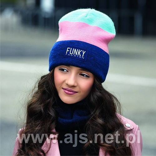 44-547  Czapka dziecięca AJS mix-kolor