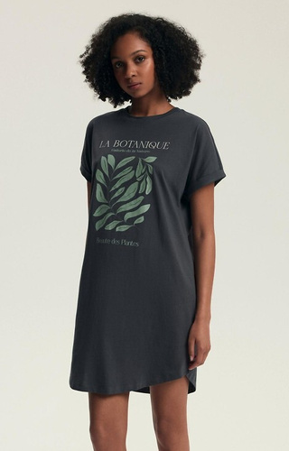 Bawełniana koszula nocna damska Henderson Danna 43687 – krótki rękaw