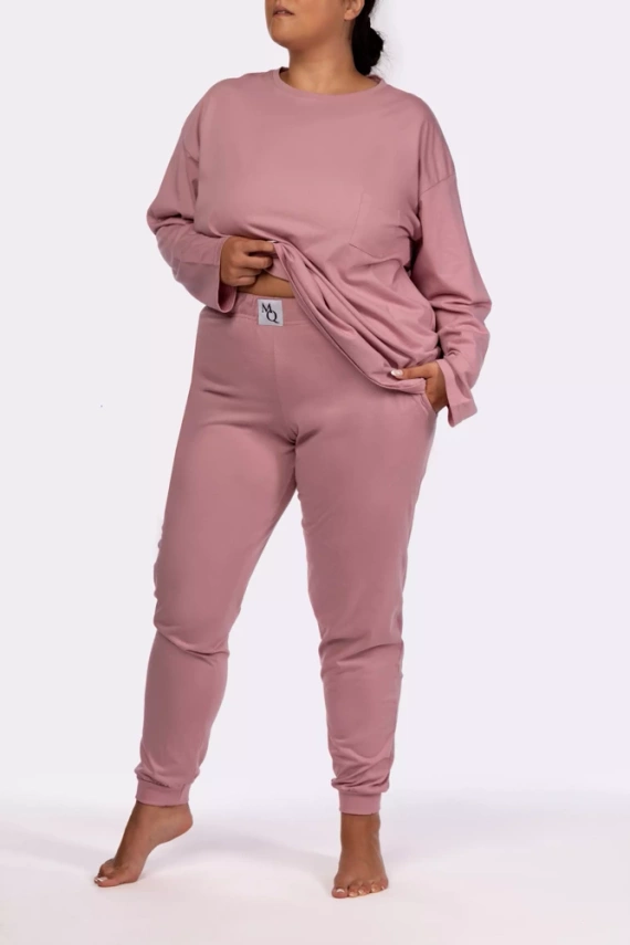 Piżama damska Homie longsleeve Mona pink