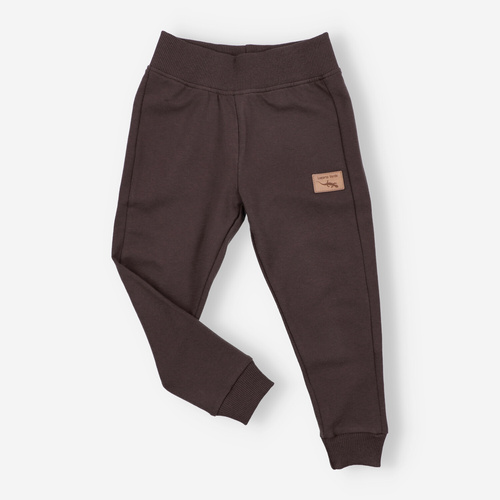 Lagarto Verde spodnie dresowe dla chłopca czekoladowy– bawełniane, wygodne, trwałe