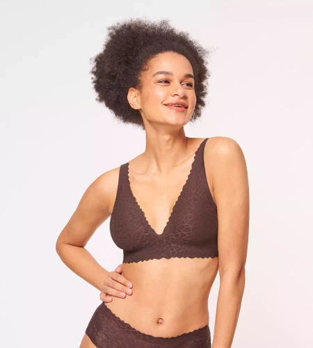 Top Zero Lace Sloggi - ebony brown