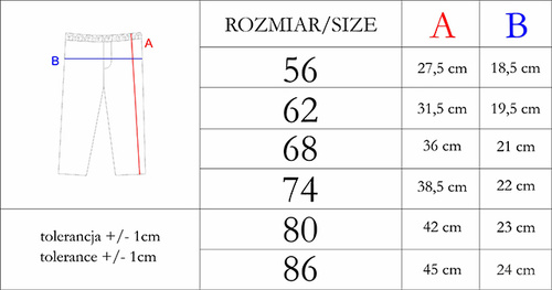 Spodnie niemowlęce 211016 Toys Nicol