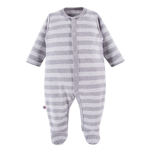 Pajac niemowlęcy 2-pak Ancymon Eevi - szary/zielony