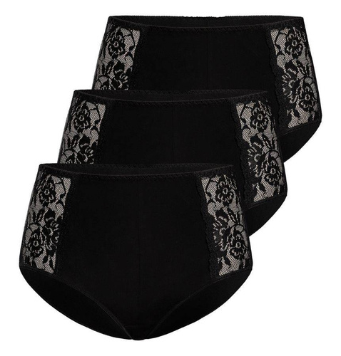 Wielopak figi z wysokim stanem Loren Teyli - czarny