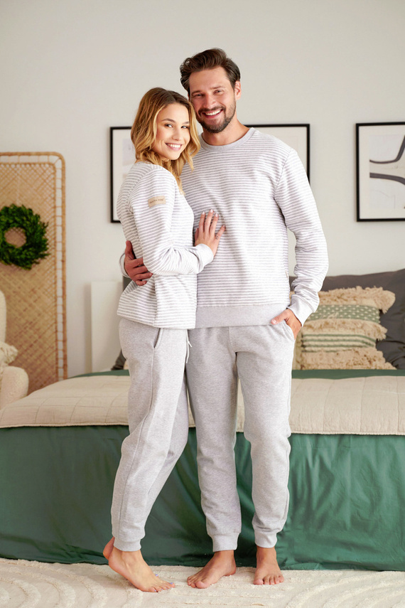 PMB.5248 Piżama Męska Doctor Nap - szara