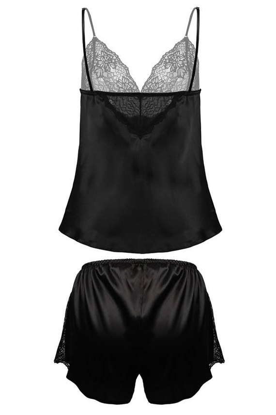 Clementina Komplet piżama damska DKaren- czarny