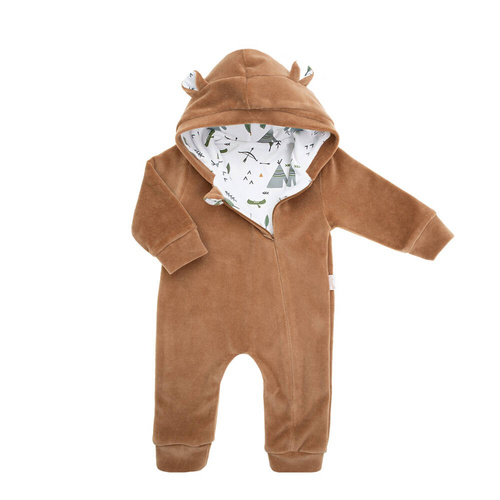 Pajacyk welurowy z podszewką 141294 Nicol 