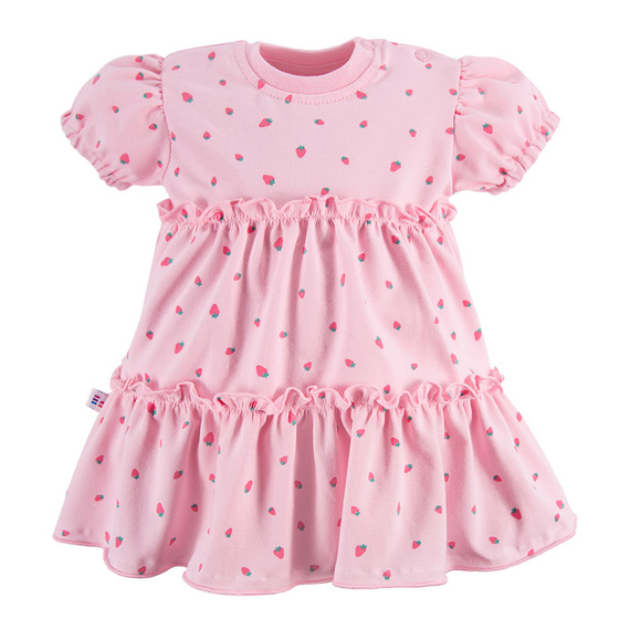 Sukienka z krótkim rękawem Strawberry & Love Eevi - różowa