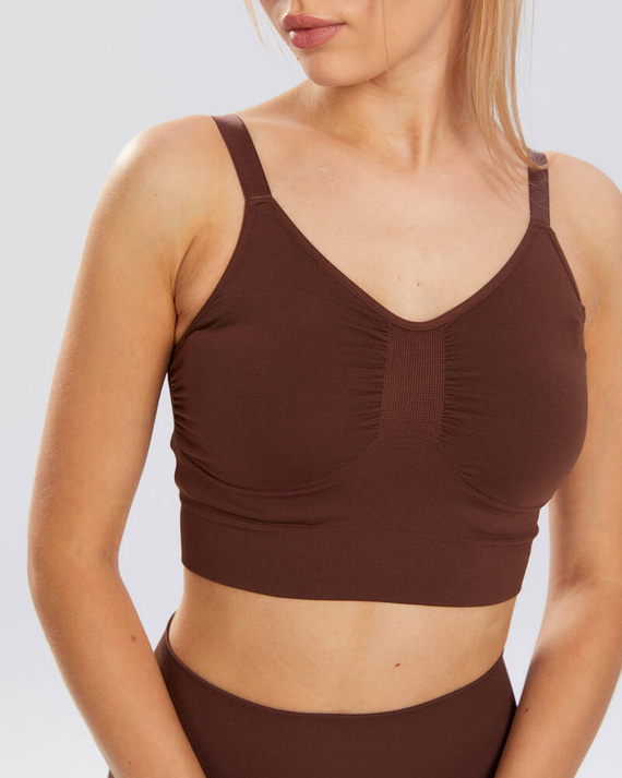 Biustonosz sportowy Flex Spaio coffee